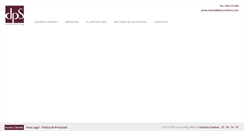 Desktop Screenshot of dpsconsultors.com